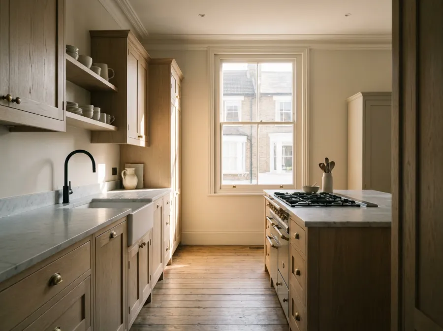Completed kitchen renovation showing the contractor’s workmanship